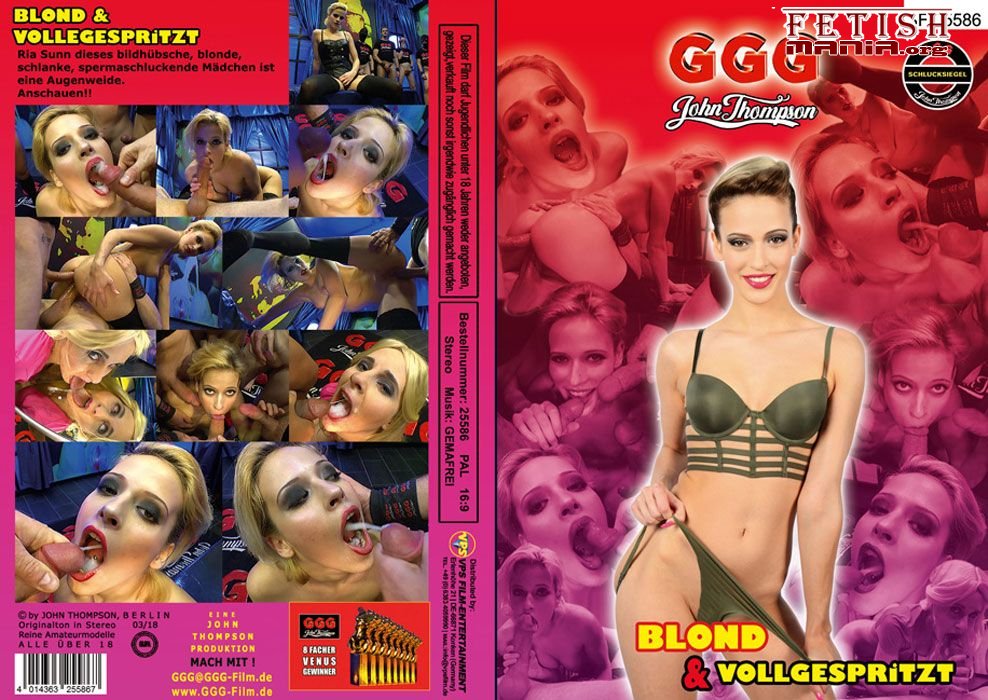 German Goo Girls -Deutsche Blondine Kriegt Beim Bukkake Das Gesicht Gefickt