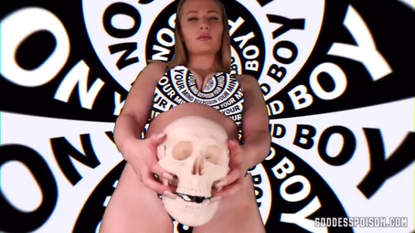 The echoes of a deeply skull fuck by Goddess Poison