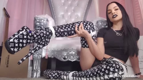 Frustrating Tiffanys game of cock teasing leaves you desperate and helpless