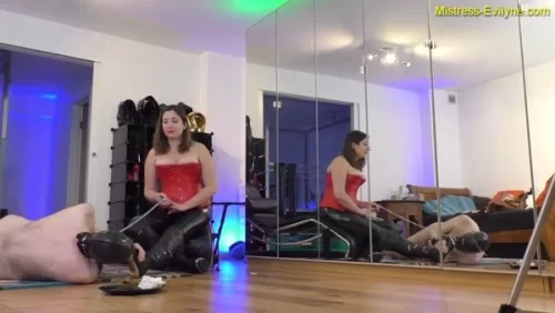 Mistress Evilyne's Helpless Human Toilet Training