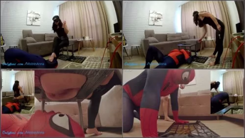 Making Spiderman a Mistress Anna's full toilet day 6