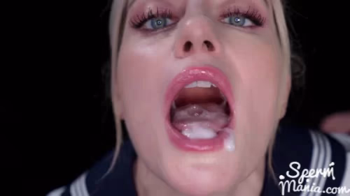 Emily Belle - Swallows Tons Of Thick White Cumshots | Bukkake Video