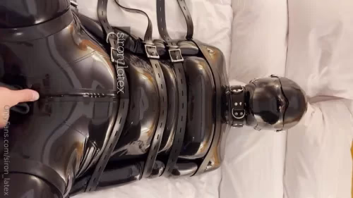 SironLatex's in Black rubber doll with butt plug
