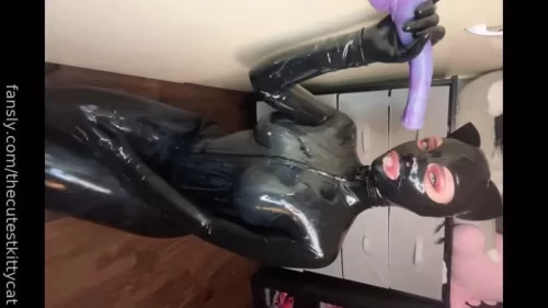 TheCutestKittyCat's in Rubber doll deepthroating horse dildo