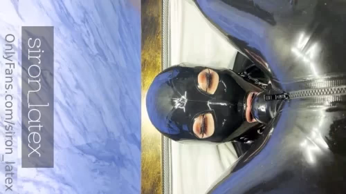 SironLatex's in Rubber doll upside-down deepthroat