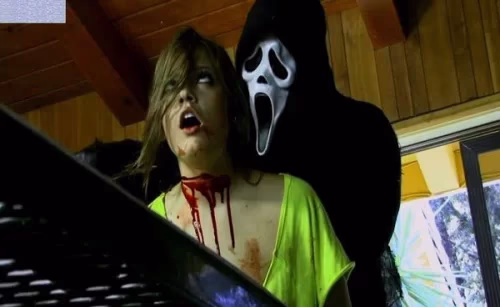 He writes Happy Halloween Ashlyn Leigh's own blood