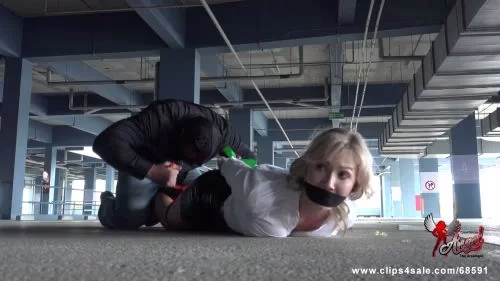 Angel The Dreamgirl gagged and hands tied behind her