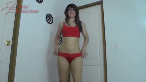 Dani Picas - Pee red panties watch porn