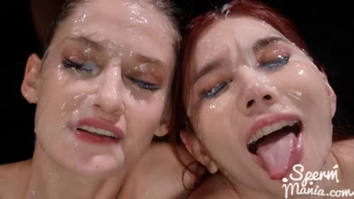 April Maxima - Sticky Bukkake Facial | Cum Play Video