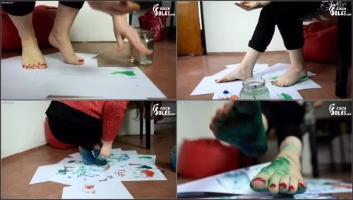 Foot And Soles Painting And Soleprints [CzechSoles] Anna