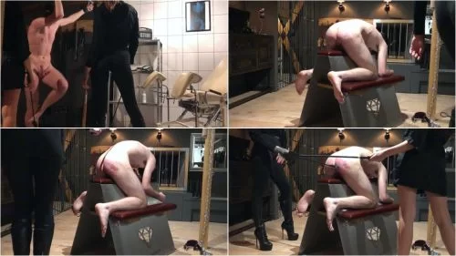 Melisande Sin - Ballbusting And Spanking Young Slave - Pain