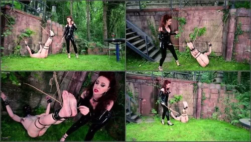 Lady Renee - Backyard Bastinado - Corporal punishment