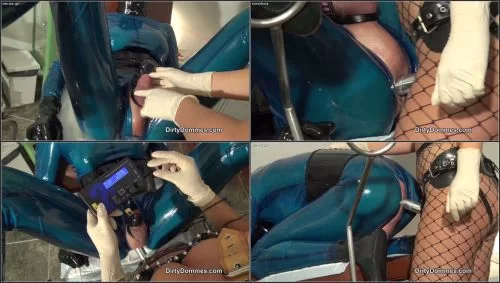 Fetish Liza - Electrified StrapOn At The Clinic - Chastity