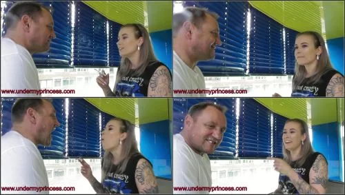 Princess Mini - Human Ashtray And Spitton - Smoking