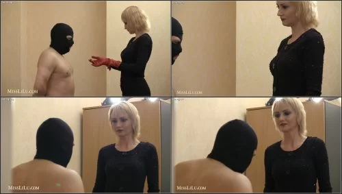 Lilu - Slapping With Red Leather Gloves - Mistress
