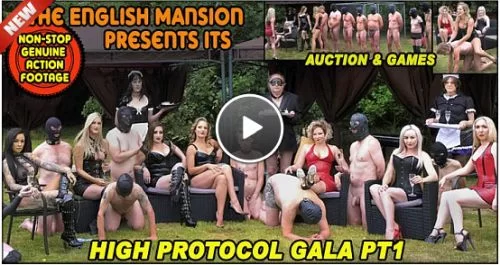 Mistress Sidonia - High Protocol Gala Pt1 - Auction And Games | Trampling