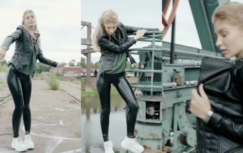 Leila Herring - LateXperiment Fashion Model Part 10 | Shiny Clothes Video