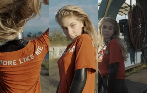 Leila Herring - LateXperiment Fashion Model Part 2 | Shiny Clothes Video