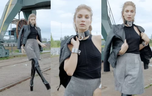 Leila Herring - LateXperiment Highstyle On Platform Boots | Shiny Clothes Video