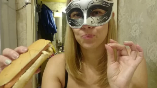 BrownWife - Hotdog With Shit Is Delicious Food | Poop Video