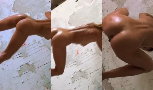 Lea Tyron - Fascinating Back Side Whipping Of Fashion Model | BDSM Video