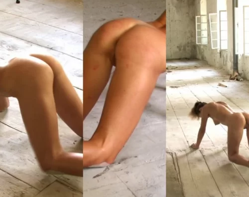 Lea Tyron - Skinny Whipped In Old Factory Part 2 | BDSM Video