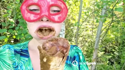ScatLina - Shitty ice cream | Poop Video