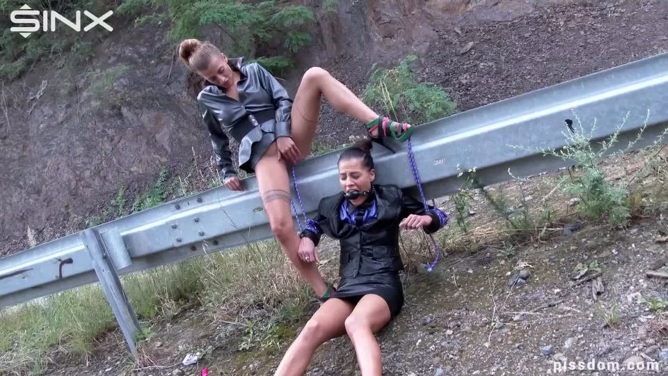 Eveline Dellai - Ballgagged and covered in piss