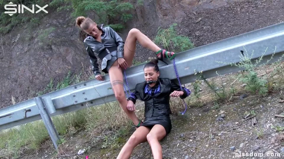 Eveline Dellai - Ballgagged and covered in piss