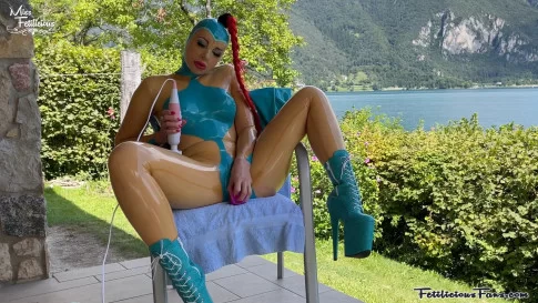 Miss Fetilicious - Kinky Latex Play in Italy | Shiny Clothes Video