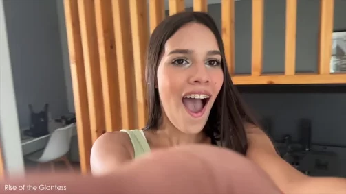 Gigantic Andrea - I Caught Another One Tiny | Size Domination Video