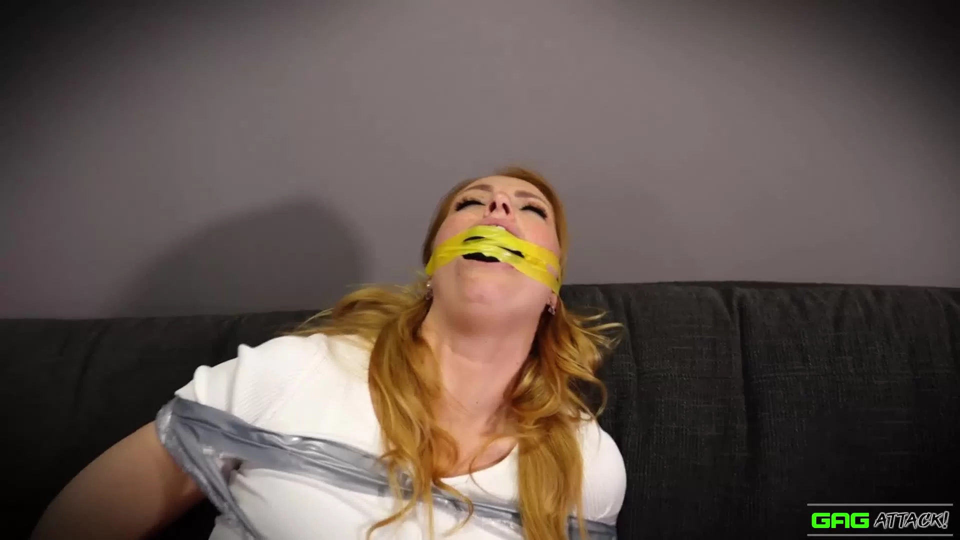 Mila - Put In Tape Bondage | BDSM Video