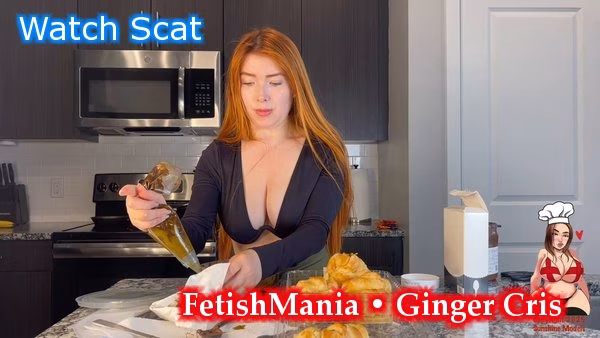 Ginger Cris - Disgusting Croissants Smearing in My Own Shit | Poop Video