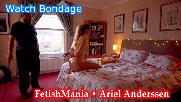 Ariel Anderssen - Forced blowjob Training with Caning | BDSM Video