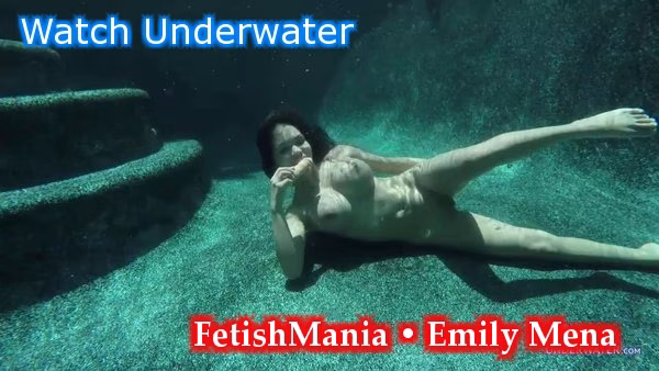 Emily Mena - Slut's dildo fuck underwater | Weird Video